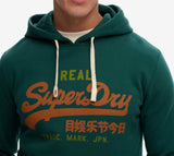 Superdry Vintage Logo Classic Hoodie Varsity Green Northern Ireland