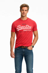 Superdry Vintage Logo Classic T-Shirt Base Red Northern Ireland