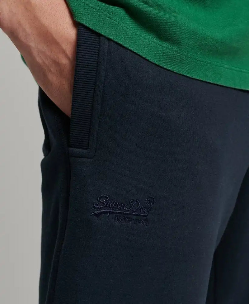 Superdry Vintage Logo Embroidered Joggers Rich Navy