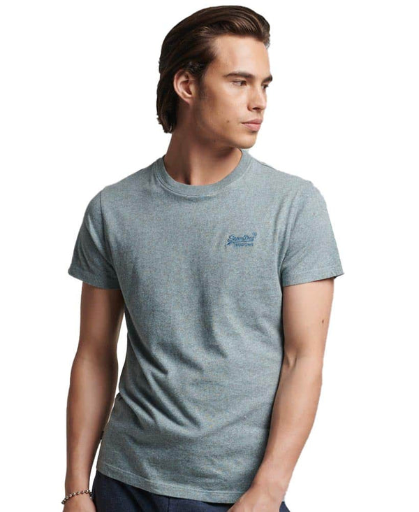Superdry Vintage Logo Embroidered T-Shirt Coastal Blue