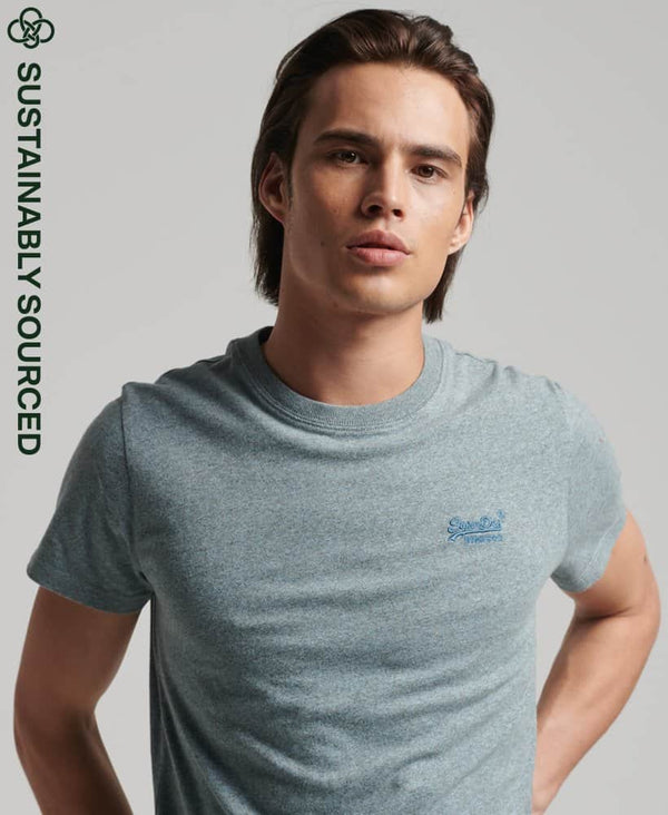 Superdry Vintage Logo Embroidered T-Shirt Coastal Blue