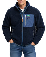 Superdry Vintage Retro Full Zip Fleece Eclipse Navy Northern Ireland