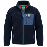 Superdry Vintage Retro Full Zip Fleece Eclipse Navy Northern Ireland