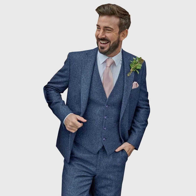 The Christopher - Blue Tweed