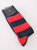 Tommy Hilfiger Mens 2 Pack Rugby Socks Red/Navy Northern Ireland