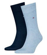 Tommy Hilfiger Mens Classic 2 Pack Socks Light Blue/Navy Northern