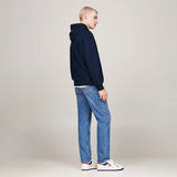 Tommy Jeans Mens Tommy Crest Hoodie Dark Night Navy Northern Ireland