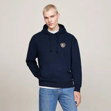 Tommy Jeans Mens Tommy Crest Hoodie Dark Night Navy Northern Ireland