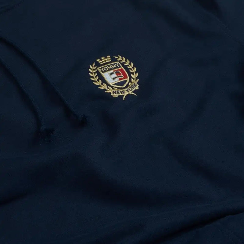 Tommy Jeans Mens Tommy Crest Hoodie Dark Night Navy Northern Ireland