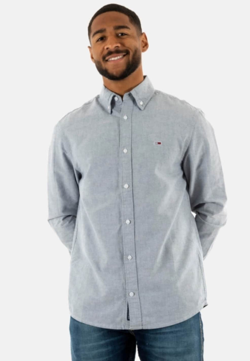 Tommy Jeans Mens Oxford Shirt Dark Night Navy Northern Ireland Belfast