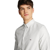 Tommy Jeans Mens Slim Oxford Shirt Sweet Blue Stripe Northern Ireland