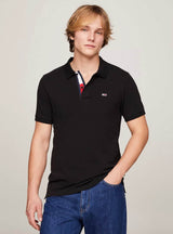 Tommy Jeans Slim Fit Placket Polo Black Northern Ireland Belfast