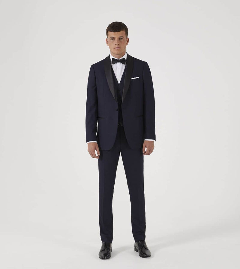 Tuxedo No.17 Navy Check Tailored Fit