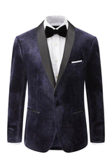 Tuxedo No.19 Dinner Suit Navy Velvet Jacket Tailored Fit