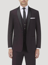 Tuxedo No. Dinner Suit Wine Jacket Tailored Fit