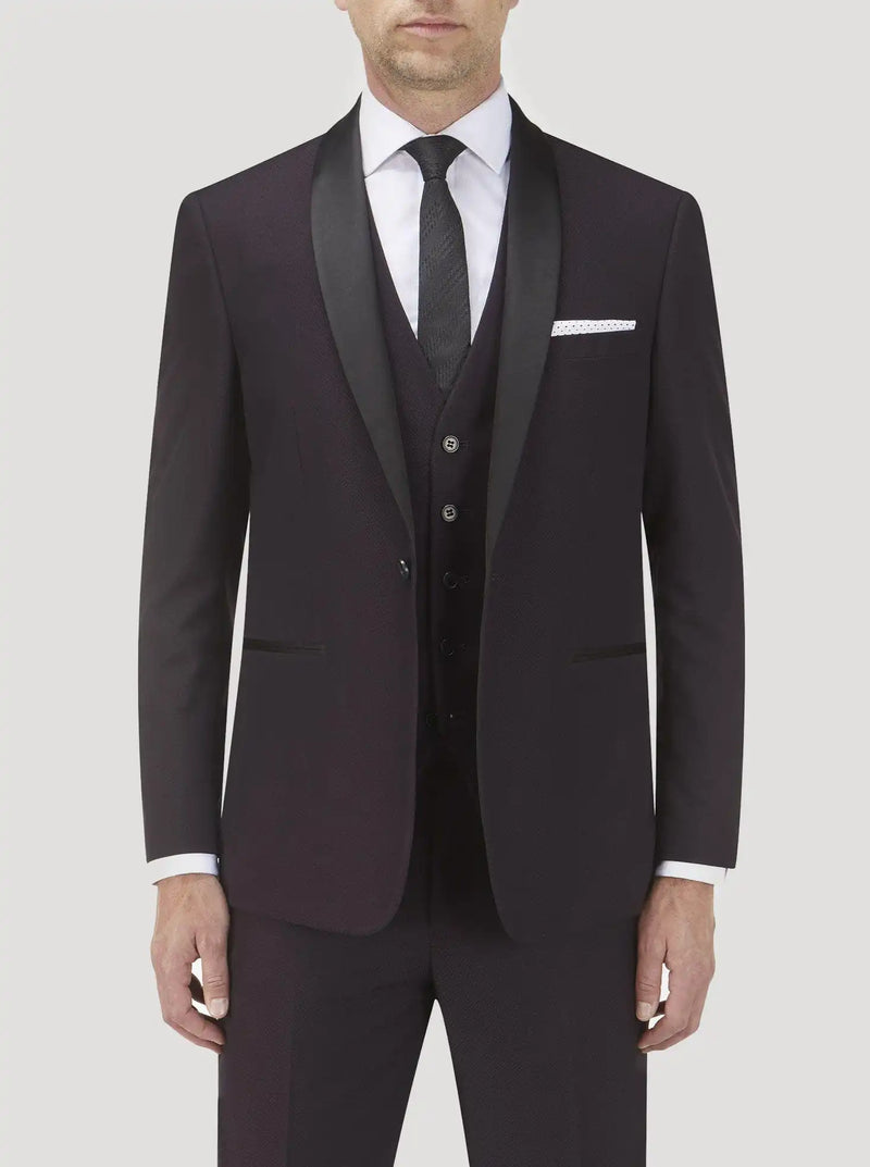 Tuxedo No. Dinner Suit Wine Jacket Tailored Fit