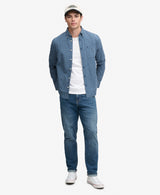 Superdry Preppy Poplin Men's Long Sleeve Shirt Glen Blue Check