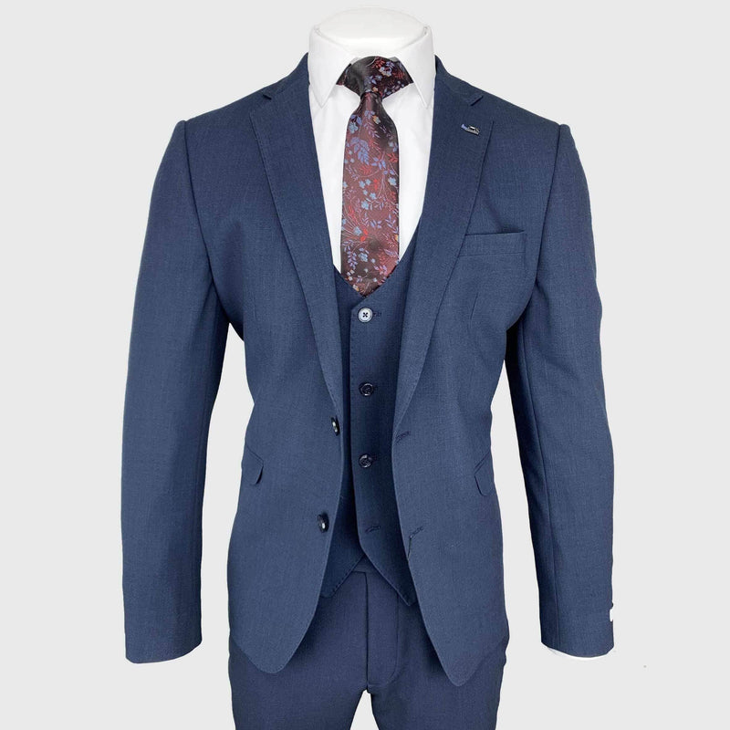 White Label 8250 Tapered Fit Suit - Navy