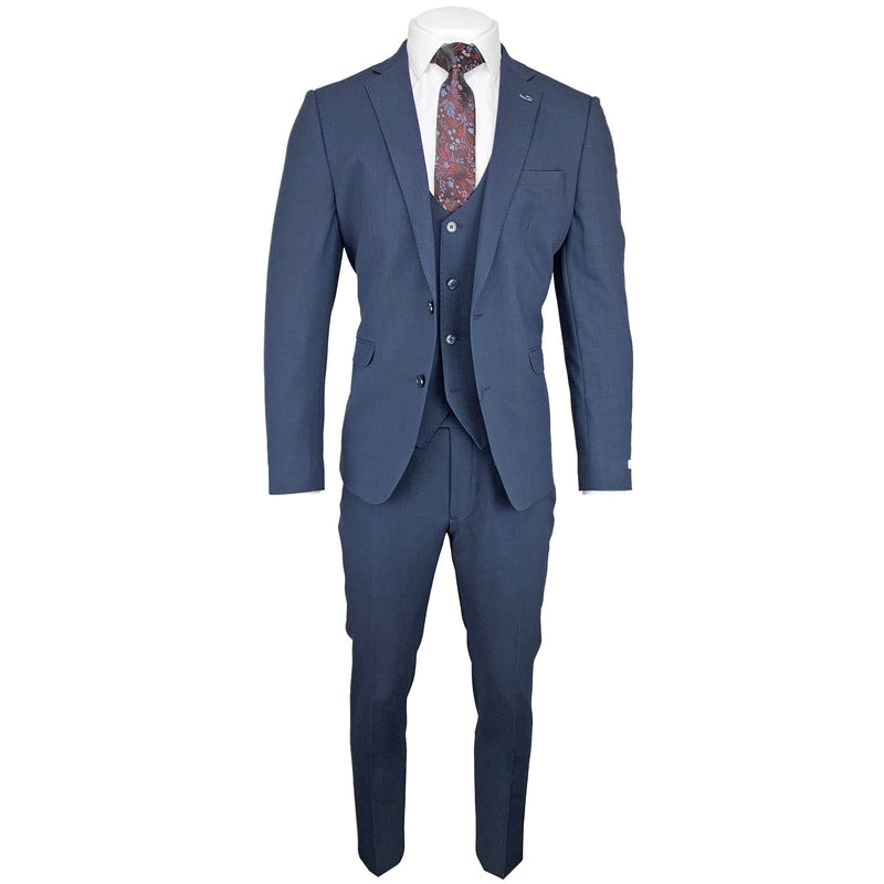 White Label 8250 Tapered Fit Suit - Navy