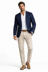 White Label Jasper Linen Sports Jacket Navy Northern Ireland Belfast