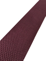 White Label Knitted Tie Burgundy Ballynahinch Northern Ireland