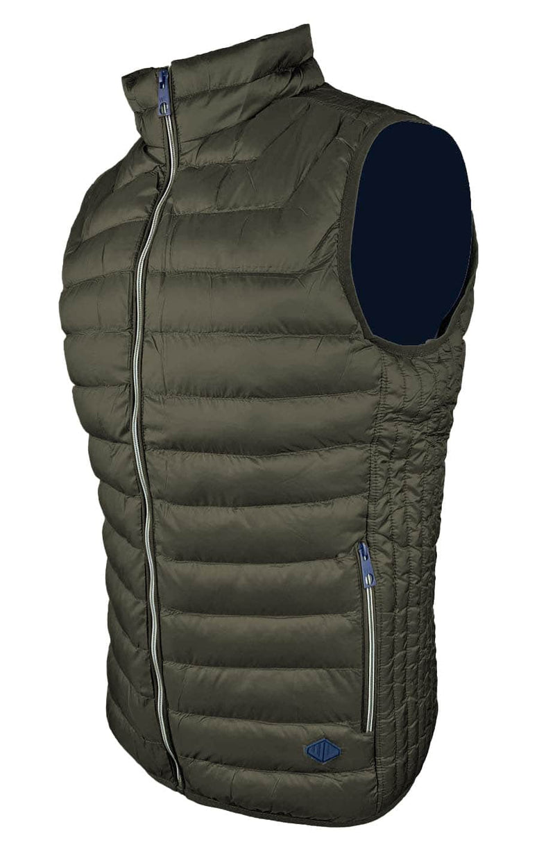 White Label Men’s Gilet Body Warmer Harding Khaki Green Northern