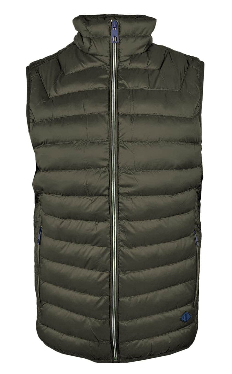 White Label Men’s Gilet Body Warmer Harding Khaki Green Northern
