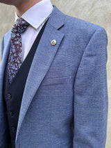 White Label Mens Jasper Sports Jacket Tapered Fit Blue Northern