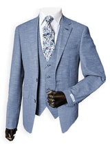 White Label Mens Jacket Tapered Fit Blue Summer Twill Ballynahinch