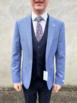 White Label Mens Jasper Sports Jacket Tapered Fit Blue Northern