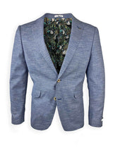 White Label Mens Jacket Tapered Fit Blue Summer Twill Ballynahinch
