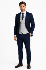 White Label Men’s Mix & Match Suit Birdseye Navy Northern Ireland