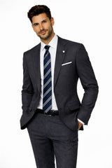 White Label Mix & Match Suit Birdseye Charcoal Northern Ireland