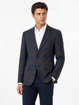 White Label Tapered Fit Brown Overcheck Sports Jacket Northern