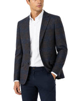 White Label Tapered Fit Brown Overcheck Sports Jacket Northern