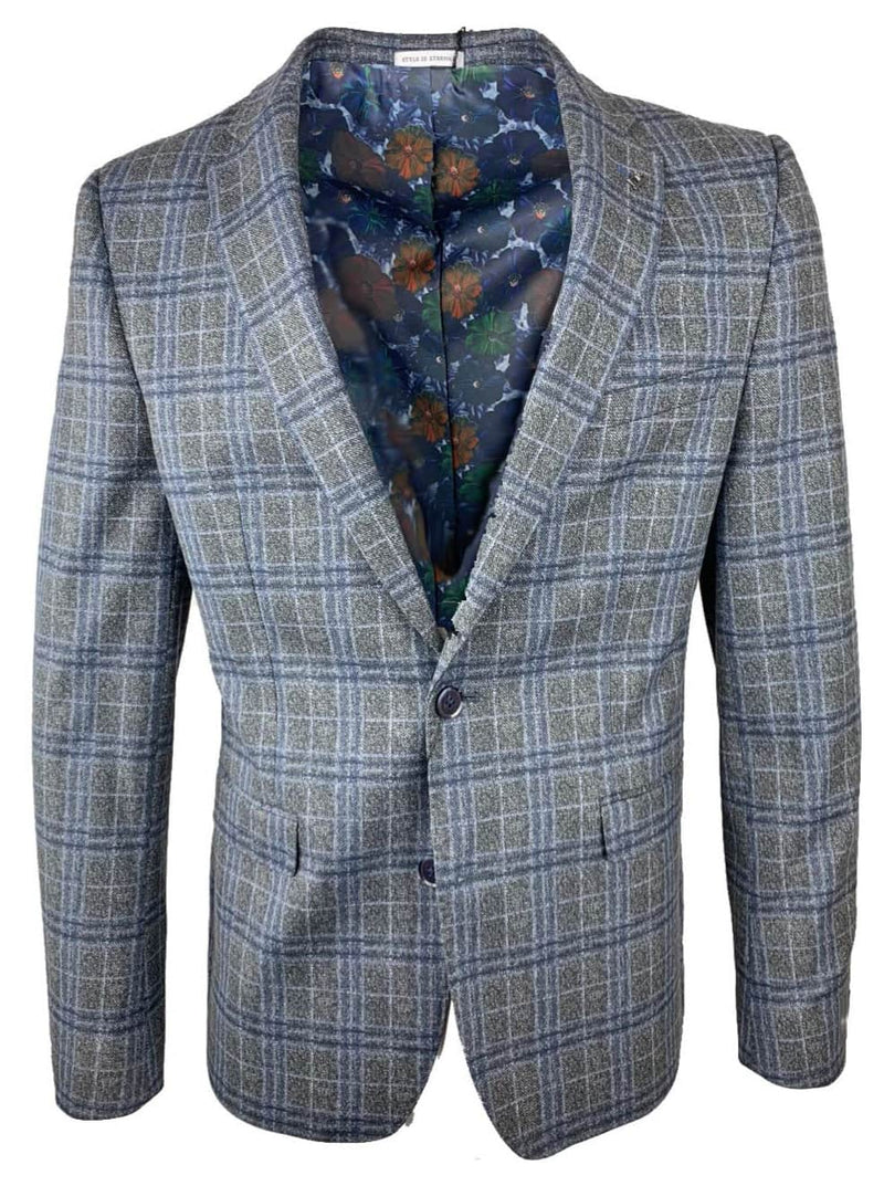 White Label Tapered Fit Grey/Navy Jacket - Coats & Jackets