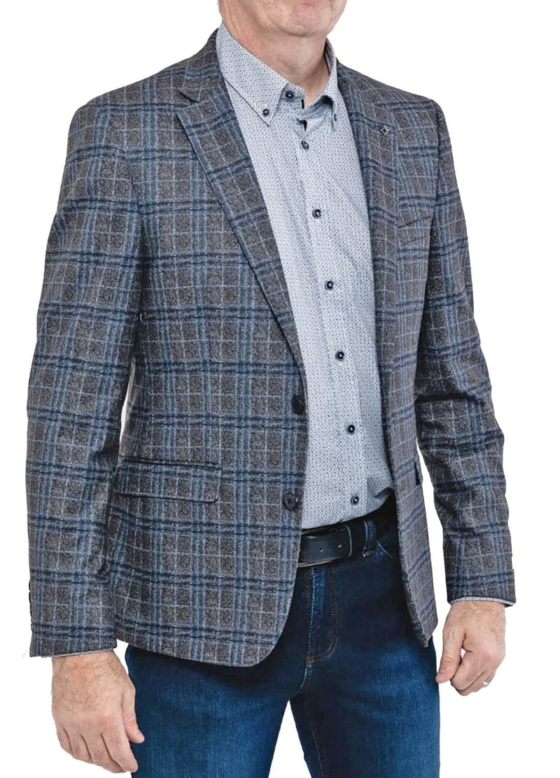 White Label Tapered Fit Grey/Navy Jacket Ballynahinch Northern Ireland
