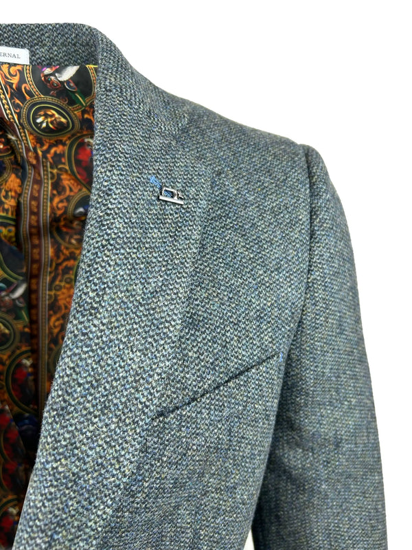 White Label Tapered Fit Sports Jacket Jasper Green Tweed Northern