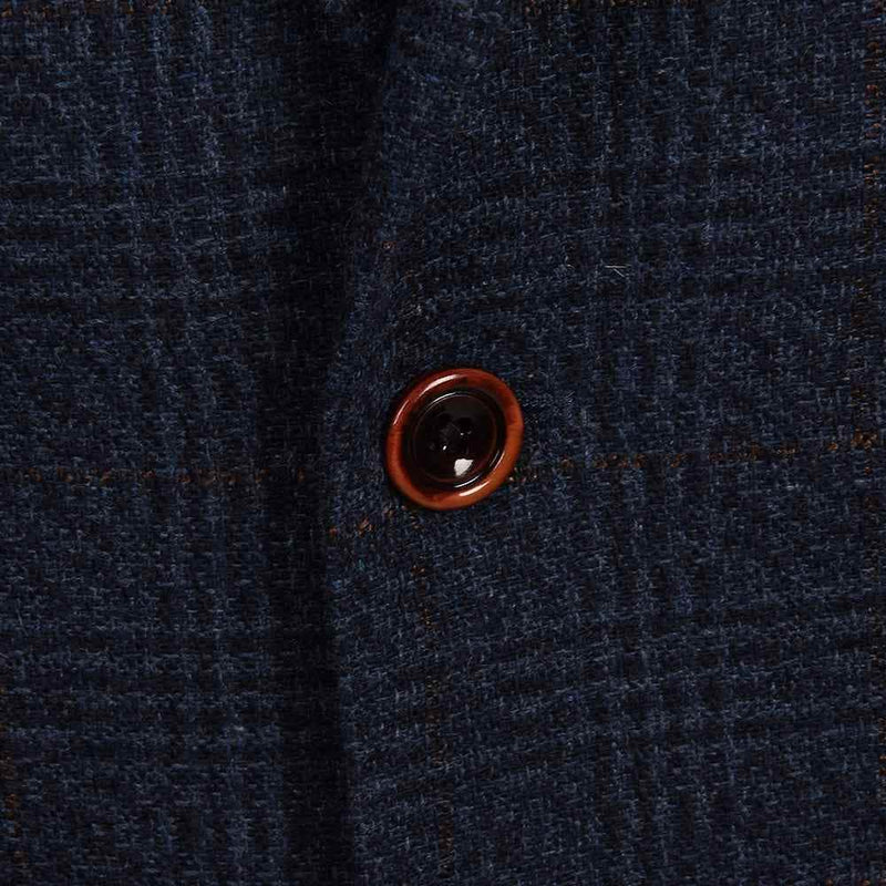 White Label Tapered Fit Sports Jacket Windowpane Check Jasper Blue