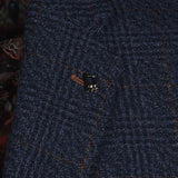 White Label Tapered Fit Sports Jacket Windowpane Check Jasper Blue