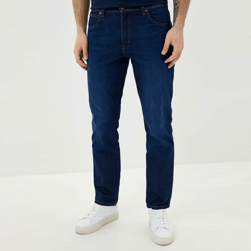 Wrangler - Texas Authentic Straight Blue Jeans - Cool Vantage Style