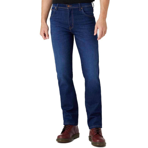 Wrangler Texas 821 Authentic Straight Medium Stretch in Comfort Zone - Blue