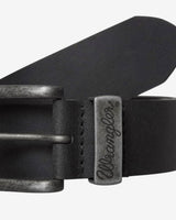 Wrangler Metal Loop Leather Belt - Black