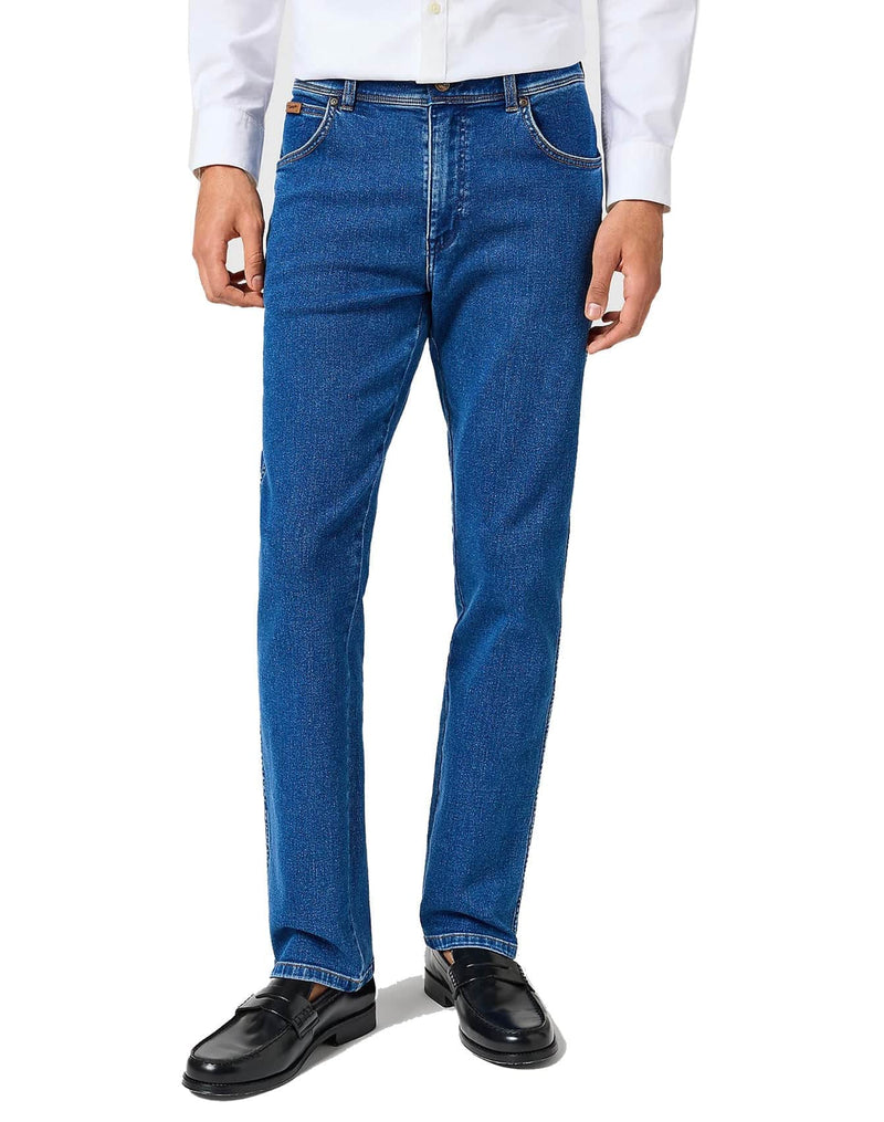 Wrangler Mens Texas 821 Straight Leg Midnight Shadow Blue Northern