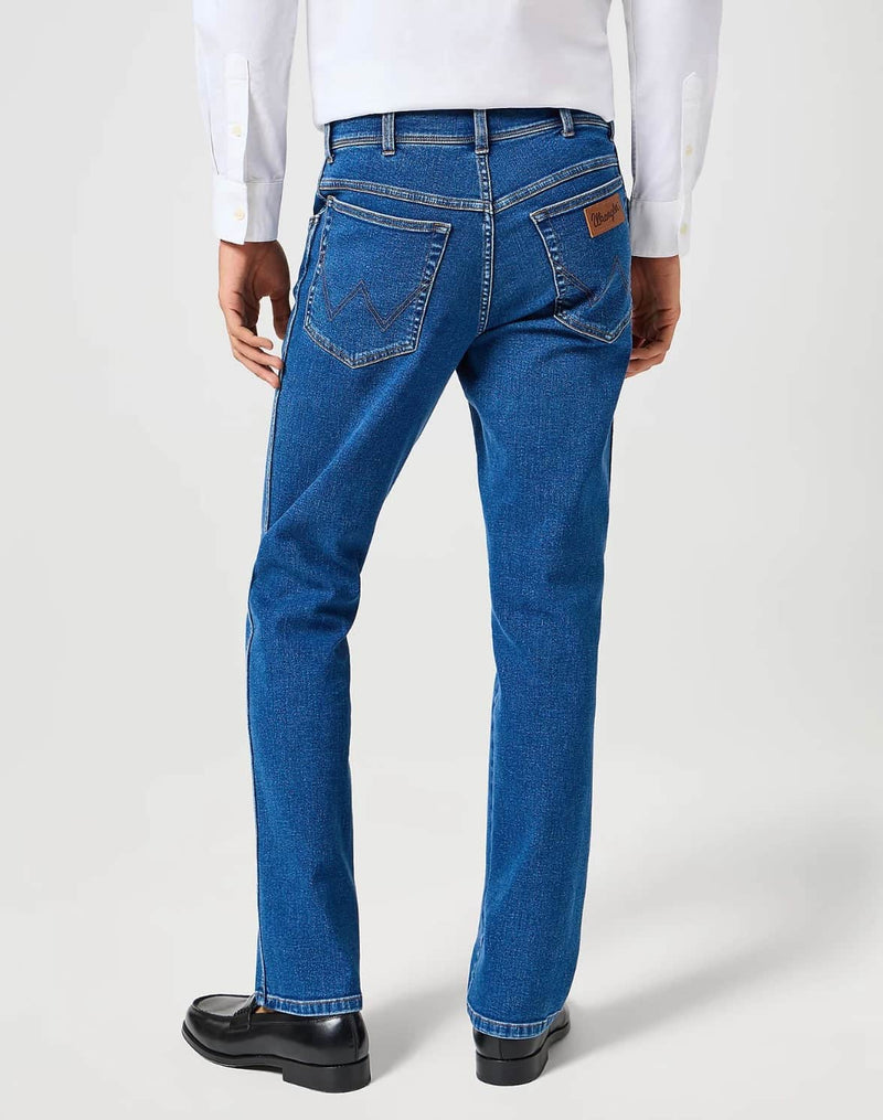 Wrangler Mens Texas 821 Straight Leg Midnight Shadow Blue Northern