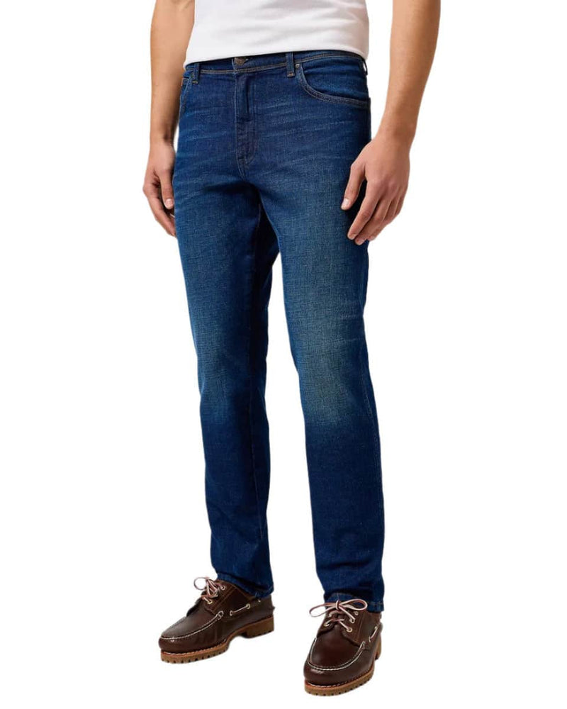 Wrangler Mens Texas Authentic Slim 822 Jeans Blue Abyss Northern