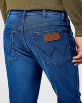 Wrangler Mens Texas Authentic Slim Jeans Blue Jam Northern Ireland