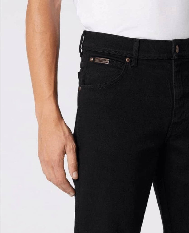 Wrangler - Texas Original Straight Black Jeans
