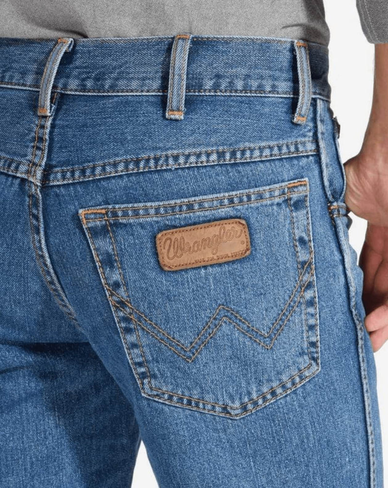 Wrangler Texas Original Straight Mens Jeans - Stonewash