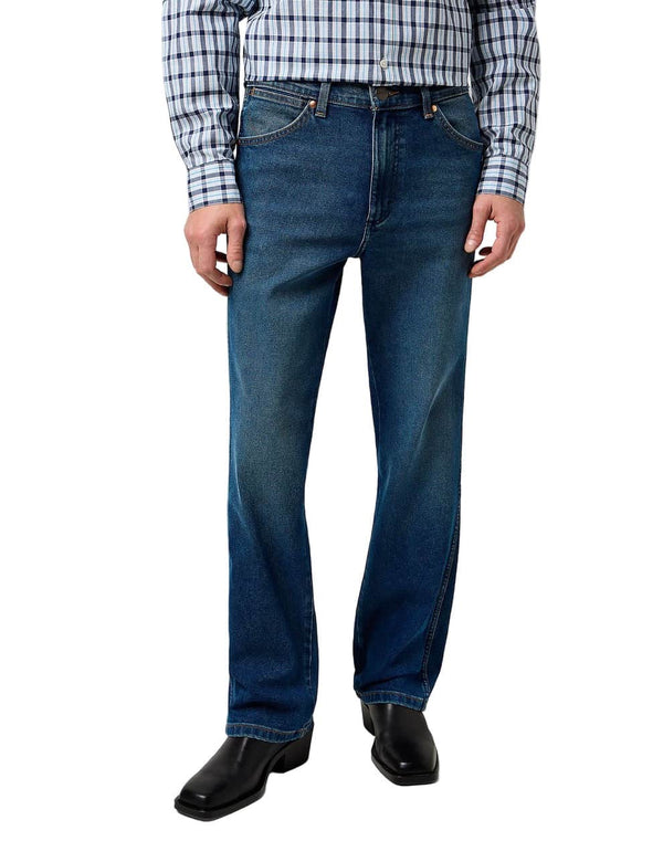 Wrangler Wrancher Old Habits Bootcut Jeans Blue Northern Ireland